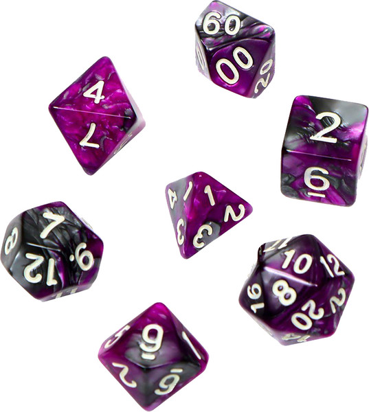 Изображение товара Набор кубиков для настольной игры Время игры Дайсы для ДнД Аметист / 9891846 (7шт)
