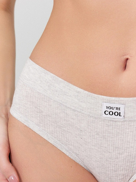 Изображение товара Трусы женские Mark Formelle 412491 (р.98, серый меланж 4306-А/декор)