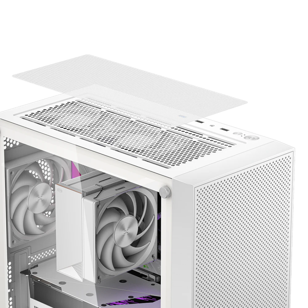 Изображение товара Корпус для компьютера PCCooler C3B310 WH (C3B310-WHP0-GL) (белый, без БП)