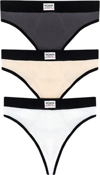 Изображение товара Комплект женских трусов Mark Formelle 412492-3 (р.98, графит/декор)