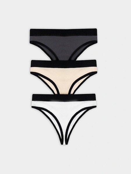 Изображение товара Комплект женских трусов Mark Formelle 412492-3 (р.98, графит/декор)