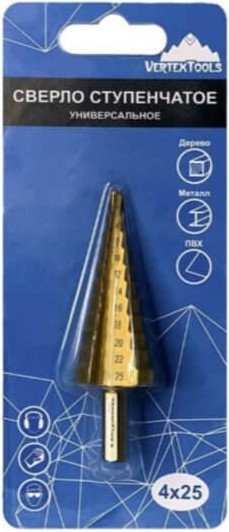 Изображение товара Сверло Vertex Tools Ступенчатое / 4-25