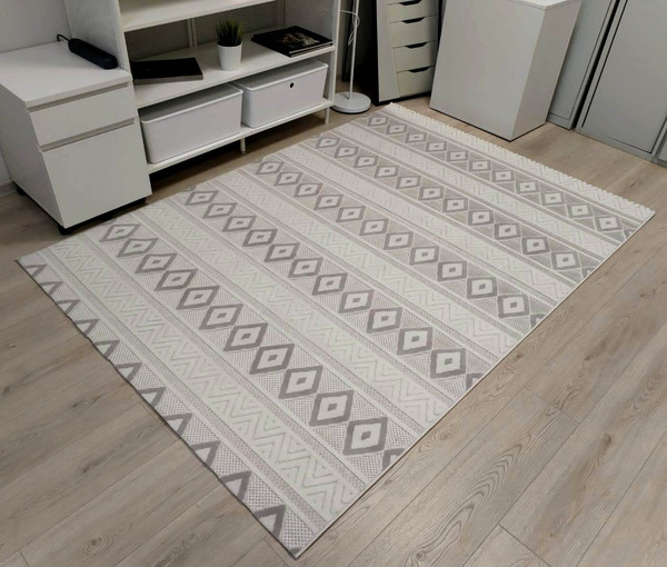 Изображение товара Ковер Radjab Carpet Сканди Сизаль Прямоугольник 10926C / 12251 (1.6x2.3, Grii/Krem)