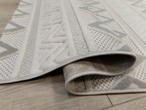 Изображение товара Ковер Radjab Carpet Сканди Сизаль Прямоугольник 10926C / 12251 (1.6x2.3, Grii/Krem)