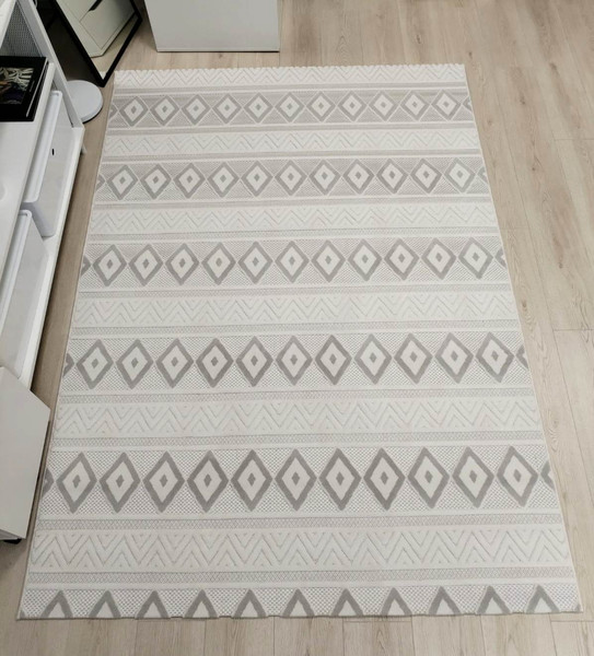 Изображение товара Ковер Radjab Carpet Сканди Сизаль Прямоугольник 10926C / 12251 (1.6x2.3, Grii/Krem)