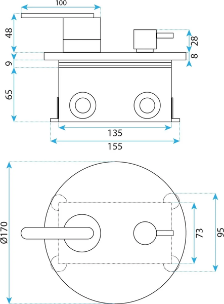 Изображение товара Душевая система со смесителем REA REA-P5504