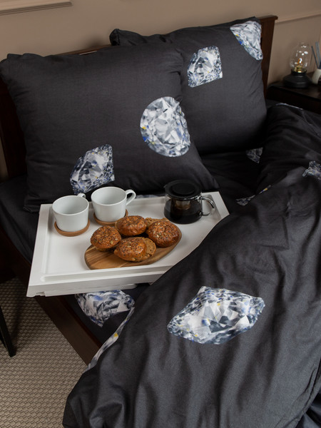 Изображение товара Комплект постельного белья Amore Mio Макосатин BZ Black Single M / 93795 (серый)