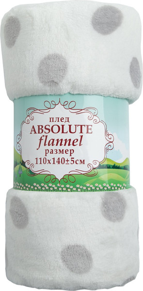 Изображение товара Плед TexRepublic FN 917 W-GY 1114 Горох / 28897 (серый)