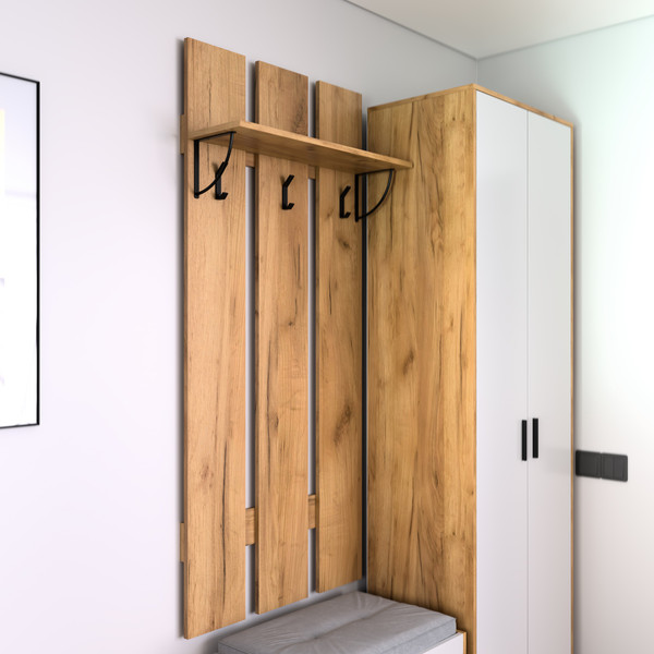 Изображение товара Вешалка для одежды Кастанье Кантри ВК 70 (дуб крафт)