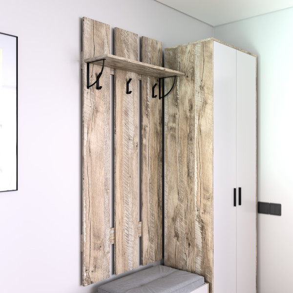 Изображение товара Вешалка для одежды Кастанье Кантри ВК 70 (дуб юкон)