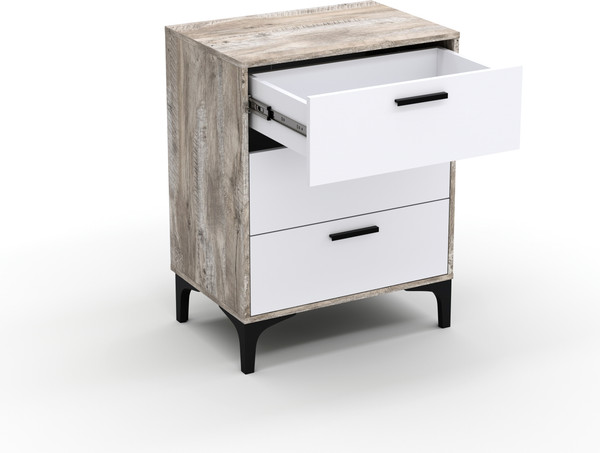 Изображение товара Комод Кастанье Кантри КК90-3 (белый/дуб юкон)