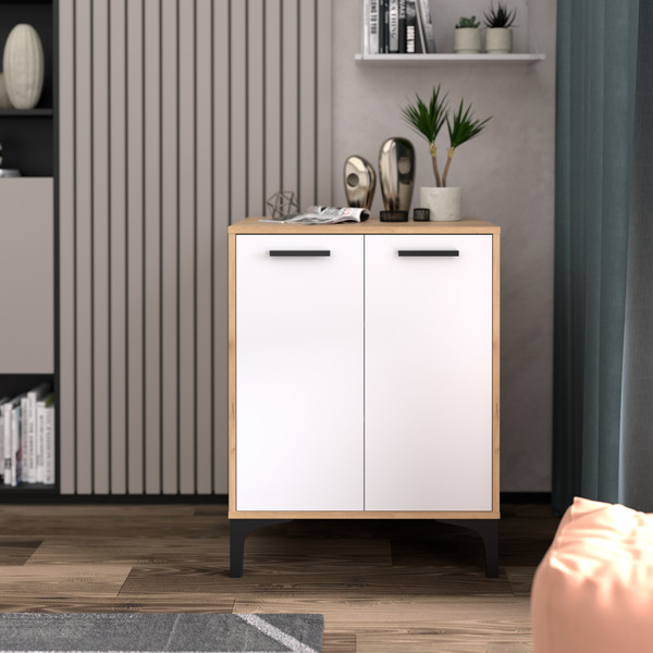 Изображение товара Тумба Кастанье Кантри ТК 70.2 (белый/дуб крафт)