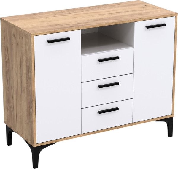 Изображение товара Тумба Кастанье Кантри ТК100.2-3 (белый/дуб крафт)