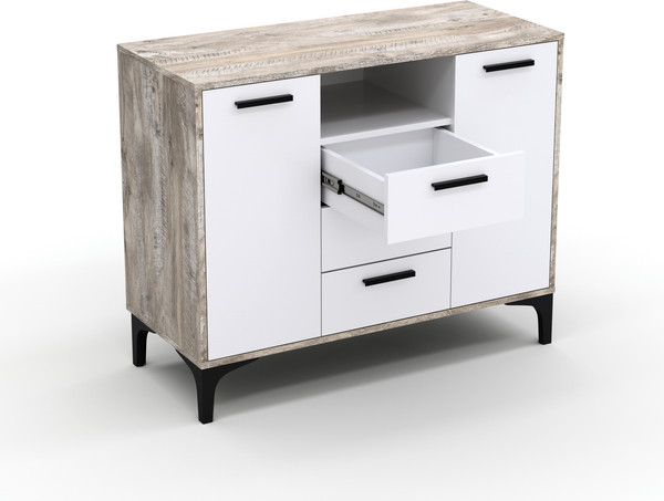 Изображение товара Тумба Кастанье Кантри ТК100.2-3  (белый/дуб юкон)