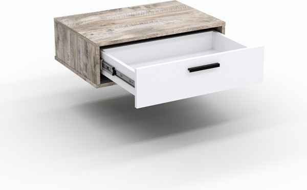 Изображение товара Прикроватная тумба Кастанье Кантри ТнК 90-1 (белый/дуб юкон)