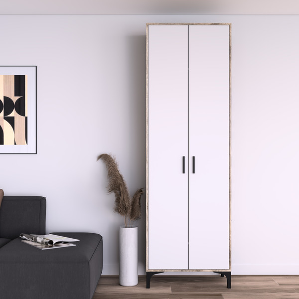 Изображение товара Шкаф Кастанье Кантри ШК 90.2 (белый/дуб юкон)