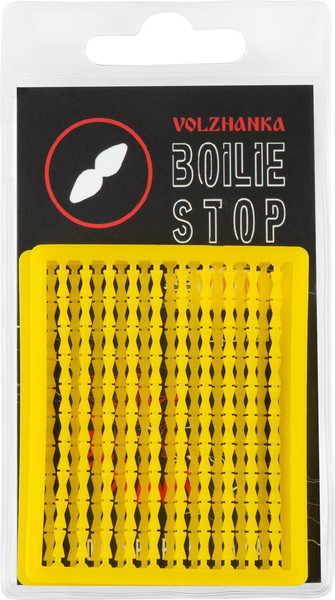 Изображение товара Набор стопоров рыболовных Волжанка Boilie Stop / SBVBS-YE (2шт, желтый)
