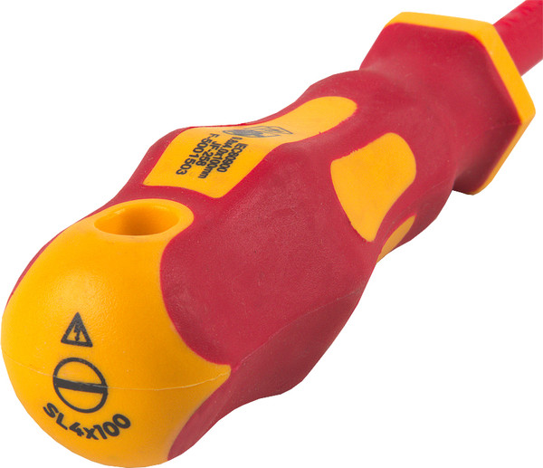 Изображение товара Отвертка General Lighting Шлицевая диэлектрическая SL4x100 G-Pro 1000V / 901012