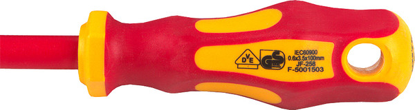 Изображение товара Отвертка General Lighting Шлицевая диэлектрическая SL3.5x100 G-Pro 1000V / 901011