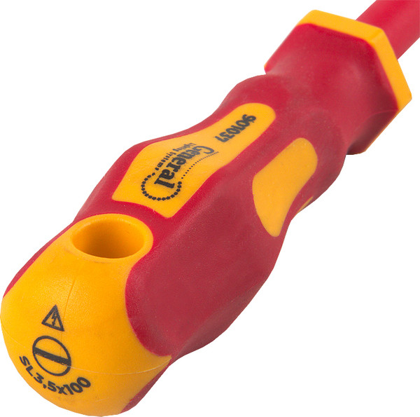 Изображение товара Отвертка General Lighting Шлицевая диэлектрическая SL3.5x100 G-Pro 1000V / 901011