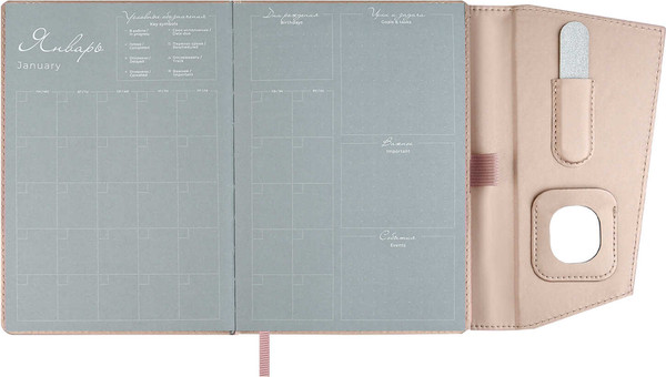 Изображение товара Ежедневник Escalada Спилок Делавэ / 70605 (120л, розовый)