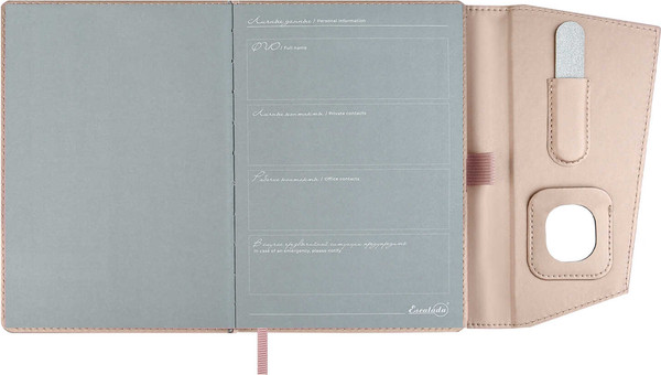 Изображение товара Ежедневник Escalada Спилок Делавэ / 70605 (120л, розовый)