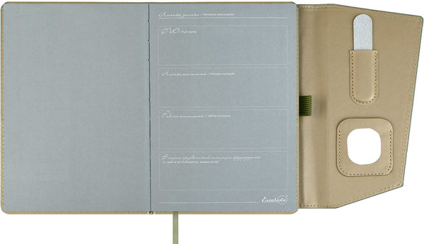 Изображение товара Ежедневник Escalada Спилок / 70606 (120л, зеленый металлик)