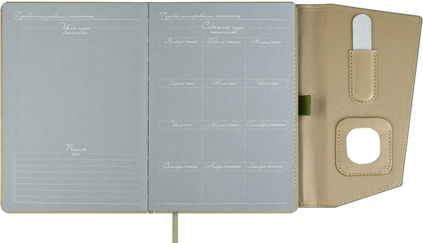 Изображение товара Ежедневник Escalada Спилок / 70606 (120л, зеленый металлик)