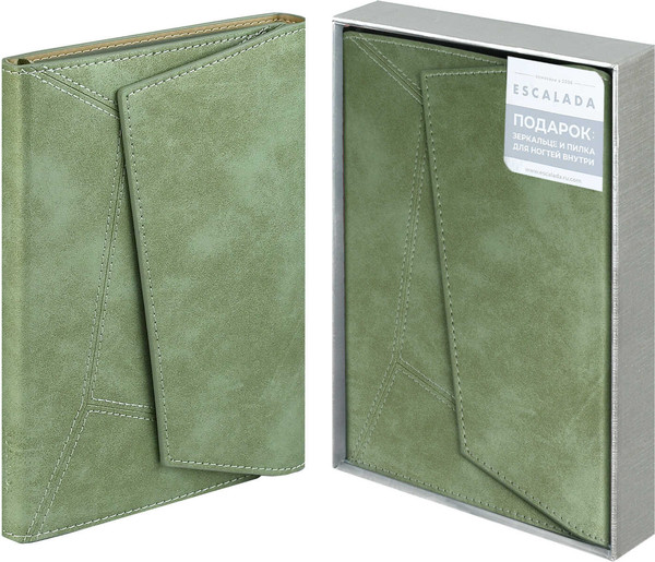 Изображение товара Ежедневник Escalada Спилок / 70606 (120л, зеленый металлик)