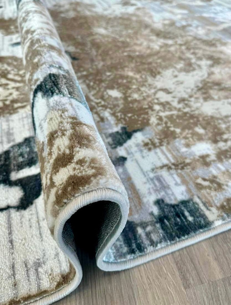 Изображение товара Ковер Radjab Carpet Бьянка Овал D009A / 12627 (2.4x3.4, Cream Shirink/Blue Fdy)