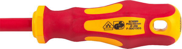 Изображение товара Отвертка General Lighting Крестовая диэлектрическая PH2x100 G-Pro 1000V / 901009