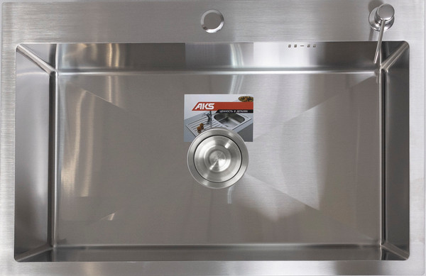 Изображение товара Мойка кухонная AKS Прямоугольная 70x46 (глянец сатин)