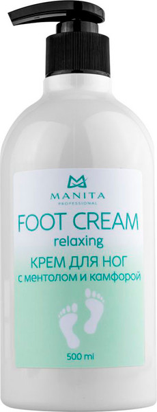 Изображение товара Крем для ног Manita Professional С ментолом и камфорой (500мл)