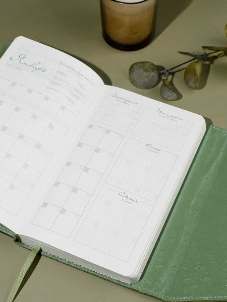 Изображение товара Ежедневник Escalada Страус / 70669 (160л, оливковый)