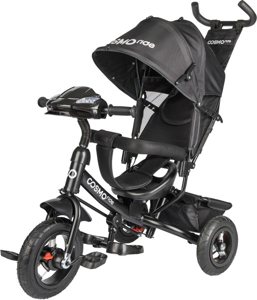 Изображение товара Трехколесный велосипед с ручкой CosmoRide MX-02ED (черный, с фарой)