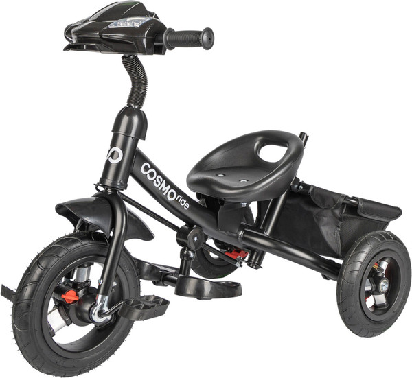 Изображение товара Трехколесный велосипед с ручкой CosmoRide MX-02ED (черный, с фарой)