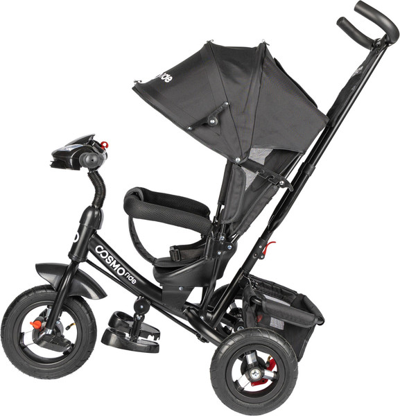 Изображение товара Трехколесный велосипед с ручкой CosmoRide MX-02ED (черный, с фарой)