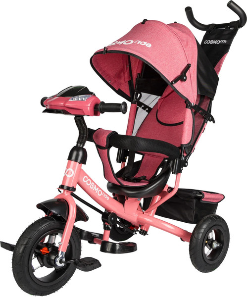Изображение товара Трехколесный велосипед с ручкой CosmoRide MX-02PK (розовый, с фарой)