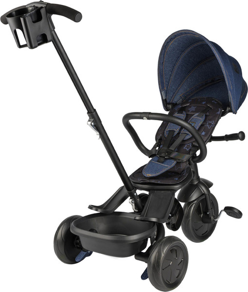 Изображение товара Трехколесный велосипед с ручкой CosmoRide Shuttle MX-04JS (джинс синий)