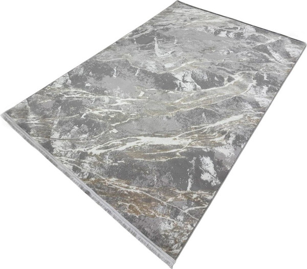 Изображение товара Коврик Radjab Carpet Афина Прямоугольник 9012A / 12884 (0.8x1.5, Grey/Beige)