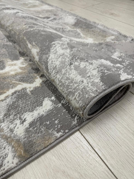Изображение товара Коврик Radjab Carpet Афина Прямоугольник 9012A / 12884 (0.8x1.5, Grey/Beige)