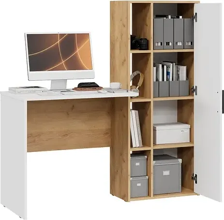 Изображение товара Письменный стол ТриЯ Бейли (дуб крафт золотой/белый ясень)