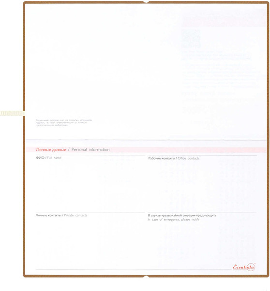 Изображение товара Еженедельник Escalada Золотая эстетика 2026 / 70390 (64л)