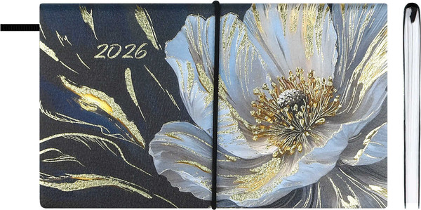 Изображение товара Еженедельник Escalada Белый мак 2026 / 70391 (64л)