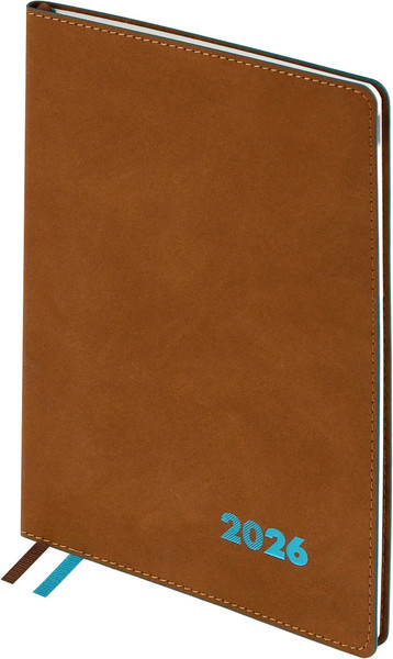 Изображение товара Еженедельник Escalada Нубук 2026 / 70331 (80л, коричневый)