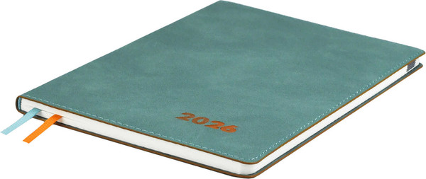 Изображение товара Еженедельник Escalada Нубук 2026 / 70332 (80л, бирюзовый)