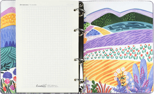 Изображение товара Записная книжка Escalada Бакскин / 70712 (120л, сиреневый)