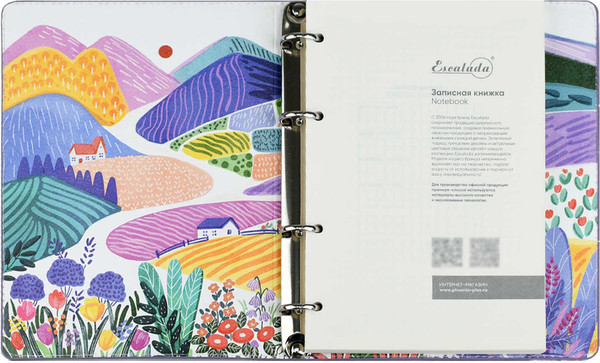 Изображение товара Записная книжка Escalada Бакскин / 70712 (120л, сиреневый)