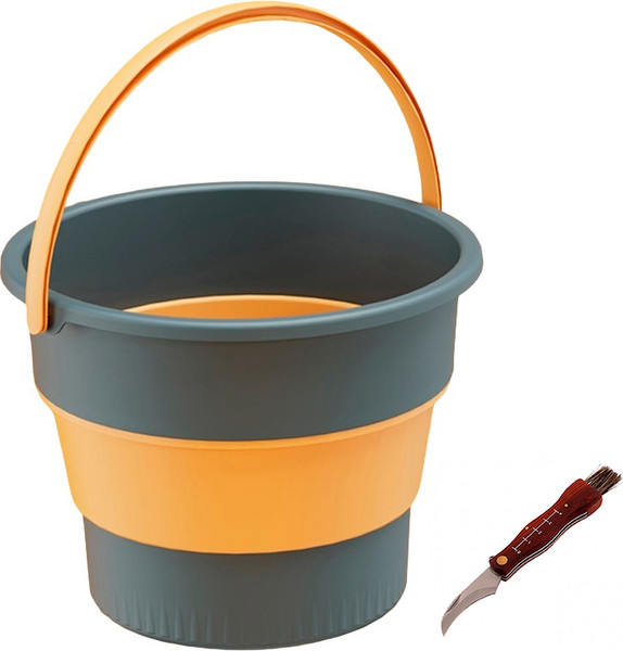 Изображение товара Нож грибника Palisad 79004 со складным ведром Sundays Среднее / TBD0603930501A (10л, темно-синий)