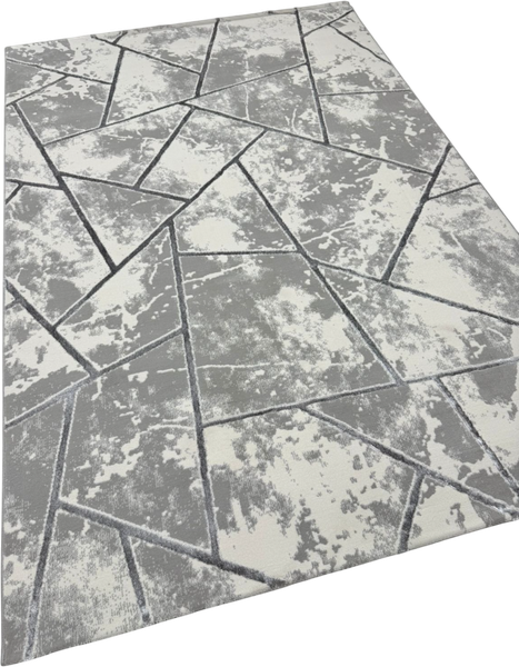 Изображение товара Ковер Radjab Carpet Амальфи Прямоугольник 01518B / 13615 (1.6x3, C.Grey/Antrasit)